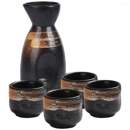 Wine Glasses Sake Jug Set Portable Cups Delicate Serving Japanese Style Pot Tank Holder Terrarium