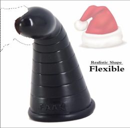 Big Anal Plug Christmas Hat Large Dildo Butt Plug Anal Massage Toys Adult Sex Products For Women Men Masturbation2705929