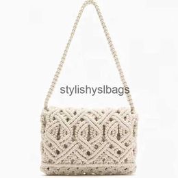 Shoulder Bags Shoulder Cotton Thread Handbag Hand Tied Str Woven Fashion Bagstylishyslbags