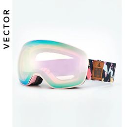 High Light Transmittance UV400 Interchangeable Magnet Lens Cloudy Day Ski Goggles Snow Glasses Men Women Anti-Fog Coating Skiing 240109