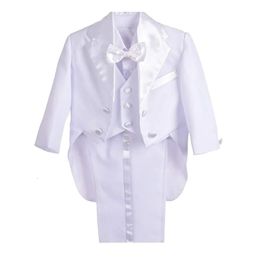 Jungen Hochzeit Geburtstag Party Blazer Smoking Baby Junge Taufe Outfit Mantel Hemd Hose Weste Fliege Gentleman Anzug Taufe Kleidung 240109