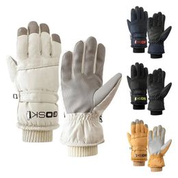 Men Women Winter Ski Gloves Waterproof Touchscreen Snowboard Gloves Motorcycle Riding Snow Keep Warm Windproof Thermal Gloves 240109