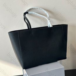 Zipper Student Book Mirror Quality Caviar Leather Tote Bag Large Black Shopping Totes Bags for Woman New Solid Underarm Handbag Clutch S Handbags