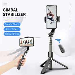 Selfie Monopods 33.9in 3-in-1 Selfie Stick Desktop Tripod Gimbal Stabilizer 5-Section Anti-Shaking Phone Clip Remote Control for SMARTPHONES YQ240110
