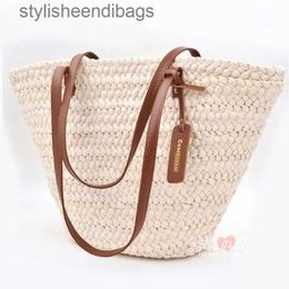 Shoulder Bags Corn Husk Weave One Shoulder Str Bag Women's Bag Braided Bag One Shoulder Beach Bag Handheldstylisheendibags