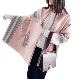 Quality Cashmere-like Thickened Scarf Women's Air-Conditioned Room Shawl Korean Style Fashion Embroidery Warm Scarfs