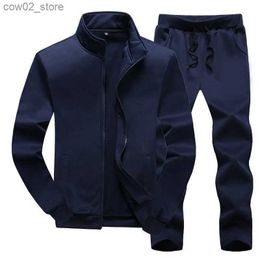 Men's Tracksuits 2022 Autumn New Running Sets Jogging Men Sports Casual Brand Baseball Jackets +Pants Two-Piece Tracksuit Fashion Sportswear Q230110