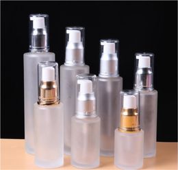 Frosted Glass Cosmetic Bottle Lotion Pump Container Refillable Perfume Spray Bottles 20ml 30ml 40ml 50ml 60ml 80ml 100ml7779331