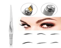 Transparent PCD Professional Manual Tattoo Permanent Makeup Eyebrow Pen Microblading Embroidery Pen Clear for Semi Permanent Eyebr3626232