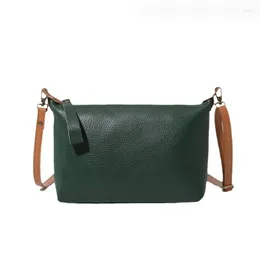 Evening Bags 2024 Women's Genuine Leather Flap Shoulder Female Small Messenger Casual Clutch Bag Cow Crossbody