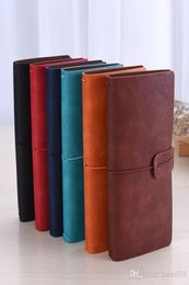 Solid Colour Leather notepad Notebook Handmade Vintage Diary Journal Books Retro Travel Notepad Sketchbook Office School Supplies G7485988