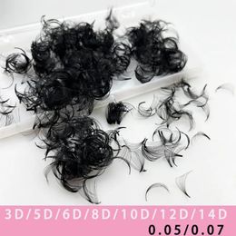 Brushes 1000 Fans Sharp Slim Narrow Stem Premade Volume Fans Loose Thin Pointy Base Russia Volume Eyelashes Extensions Makeup Cilia