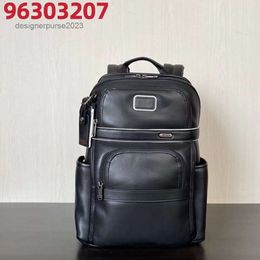 Backpack TUMIIS Bags Bookbag Functional Business Minimalist High Quality Designer Packs Compact Leather for Men's Leisure Computer 96303207