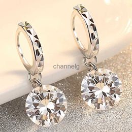 Stud High Quality Pure 925 Silver 2 8mm Total 4ct Certified Moissanite Earrings Women Wedding Trendy Jewellery Dropship Suppliers YQ240110