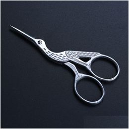 Other Home Garden Sier Stork Sewing Scissors Trimming Dressmaking Shears Cross-Stitch Carbon Steel Tailor Scissor Embroidery Drop D Dhh8E