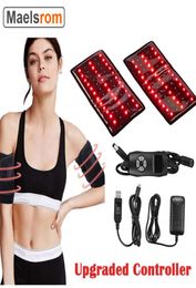 2Pcs Infrared Red Light Therapy Device Arm Slimmer Knee Pads 660nm 850nm Arm Joints Wrap for Fat Buring Pain Relief with Timer 2207086725