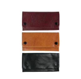 HONEYPUFF PU Leather Tobacco Pouch Bag Pipe Cigarette Holder Waterproof Smoking Paper Holder Wallet Bag Portable Tobacco Storage B4976878