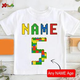 Shorts Birthday T Shirts for Kids Party Shirt Girl Custom Picture Clothes Outfits Kids Shirt Boy Shirt Clothing Children Outfit Summer