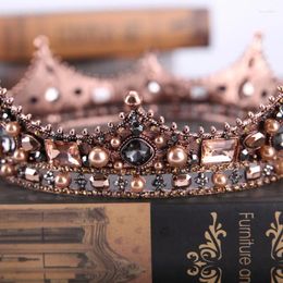 Hair Clips Vintage Round Crown Made Of High-Quality Materials Durable A Lady For Any Occasion