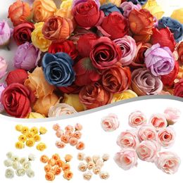 Decorative Flowers 10pcs Simulated Rose Buds Artificial Flower Bud Fake Plastic For Home Room Garden Courtyard Decor Wedding
