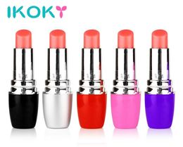 IKOKY Mini secret Women Lipstick Vibrator Electric Vibrating Jump Egg Waterproof Bullet Massage Sex Toy Women Adult Product S10183344260