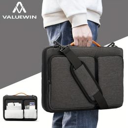 Laptop Shoulder Bag Notebook Briefcase Sleeve For Macbook pro air 15 Case Black Waterproof Handbag HP DELL Asus 240109