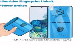 PETPMMA Film for Samsung Galaxy S20 ultra S10 S8 S9 Note10 plus Note 10 9 8 Plus note8 note9 Polymer Nano soft phone Screen Prote8618557