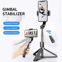 Selfie Monopods Selfie Stick Tripod L08 Anti-Shake For IOS Android Phone Smartphone For Vlog Live Travel Video Bluetooth Remote Control Holder YQ240110