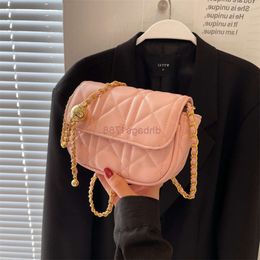 Evening bag Bags New Lingge handbag Chain Little Golden Ball Women's Bag Embroidered Thread Geometry Crossbody Bag Makaron Colour Shoulder Bag