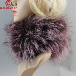 Women's Winter Warm Real Fox Fur Scarf Fur Headbands Fox Fur Scarves Luxury Neck Warmer Good Elastic Natural Fur Mufflers 240110
