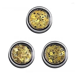 Nail Art Decorations Beautiful Color Gold Slice Safe Metal Healthy And Environmentally Friendly Easy To Apply Products Wheel