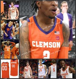 Clemson Tigers Basketball Jersey Alex Hemenway 13 Chauncey Gibson 21 Chauncey Wiggins 24 PJ Hall 4 Ian Schieffelin Clemson Jerseys Custom Stitched new