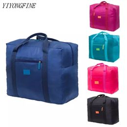 High Capacity Folding Travel Bag Nylon Waterproof Duffel Bag Hand Clothes Organiser Men And Women Travel Storage Packing Cube 240109