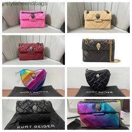 Shoulder Bags Kurt G London Multi-Coloured Patchwork Crossbody Bags For Women UK Brand Designer Fashion Trend Handbag PU Shoulder Bagstylisheendibags