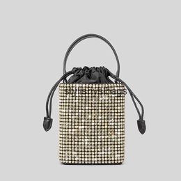 Totes Fashion Square Diamonds Women Handbags Shinny Rhinone Shoulder Crossbody Bags Luxury Glitter Evening Party Small Pursesstylishyslbags