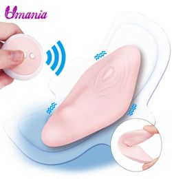 Wearable Vibrator For Woman Oral Sex Tongue Licking Toys For Adults Remote Control Panties Lay On Dildo USB Charging LJ2012221409558