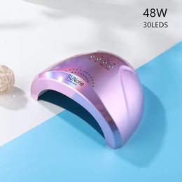 60W UV LED Nail Lamp with 30 Pcs Leds For Curing Gel Nail Dryer Drying Nail Polish Lamp 53060s Auto Sensor Manicure Tools 240109