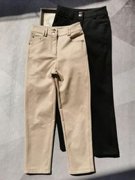 Women's Pants Autumn Winter Women Fleece Cotton Casual Harem Tapered Trousers