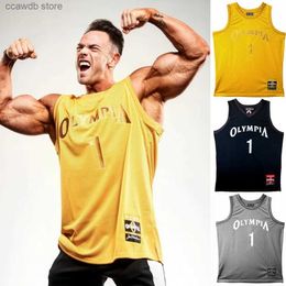 Men's Tank Tops 2021 Summer Men Basketball training breathability Vest Mens Gyms Fitness Jogger Casual Bodybuilding Workout Sleeveless Tank Tops T240110