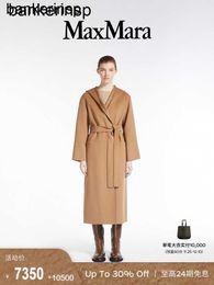 Alpaca Coat Maxmaras Wool Coat Same Material ((End Selection) Autumn/Winter New Women's Woollen