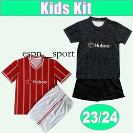 espnsport 2324 Bris Tol WEIMANN Kids Kit Soccer Jerseys City KALAS WILLIAMS MARTIN DASIA WELLS Home Red Away Black Football Shirt Short Sleeve Uniforms