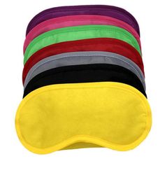 Black Eye Mask Polyester Sponge Soft 4 Layers Shade Nap Cover Blindfold Blackout Sleep Eyeshade Mask For Sleeping Travel RRA24873659764