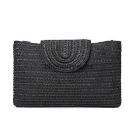 Clutch Bags New str woven PP grass handbag woven women's casual beach bagblieberryeyes