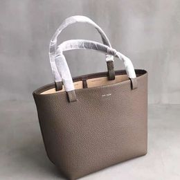 The Row Tote Park Lychee Grain Cowhide Single Shoulder Tote Bag 3878