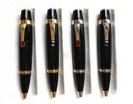 High quality Bohemies Mini Ballpoint pen Black Resin and Metal Design Office School Supplies Writing Smooth Ball pens With Diamond8529667