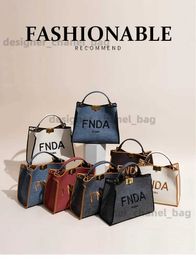 Shoulder Bags Popular Colour Contrast Large Capacity Fashion Luxury Handbag Single Shoulder Crossbody Bag 2022 New Female Bag T240110