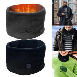 Bandanas Warm Heated Scarf Cycling Winter Electric NeckWrap USB Neck Warmer For Skiing Camping Hiking Scarves