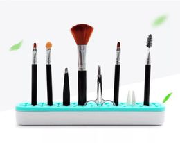 Silicone Makeup Brush Storage Boxs Makeup Brush Holder Rack Brush shelf Cosmetics Tool Kit Storage Case Organiser GGA370912112204