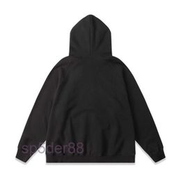 Fashion 3d Silicon Hoodies Skateboard Hip Hop Essentialshoodie Men Black Hoodies Womens Sweaters 1977 Fleece Cotton Jumpers Thick Unisex Couples Size S PZTS