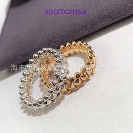 Top quality Carter rings for women and men High gold plated willow nail ring high end fashionable bullet head With Original Box